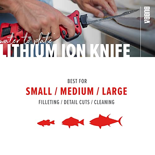 BUBBA Cordless Electric Fillet Knife with 4 Blades