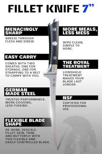 Dalstrong 7" Flexible Blade Fillet Knife - German Steel