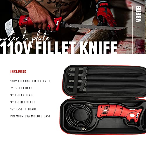 BUBBA Electric Fish Fillet Knife Set with Accessories