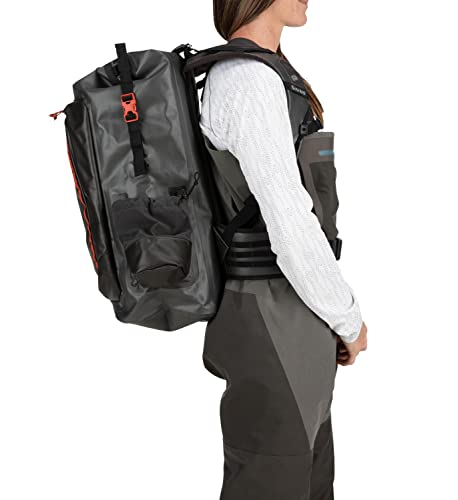 Simms Waterproof Roll Top Backpack - Black