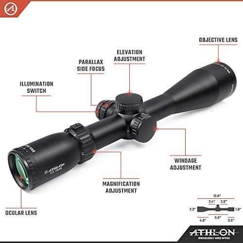 Athlon Optics Midas HMR 2.5-15x50 BDC600A IR Riflescope