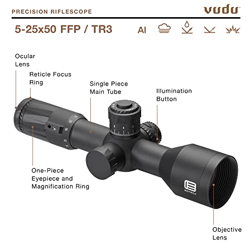 EO Tech Vudu 5-25x50 First Focal Plane Scope