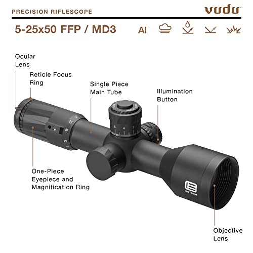 EOTECH Vudu Precision Rifle Scope 5-25x50mm