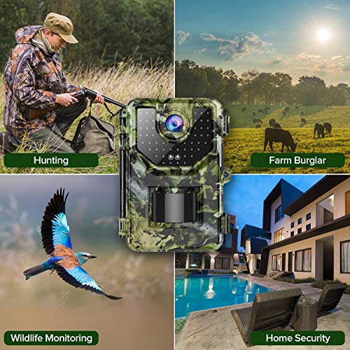 Vikeri Trail Camera: 20MP Game Cam with Night Vision
