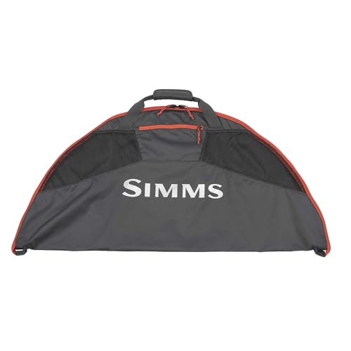 Simms Taco Wader Bag - Versatile Wader Storage Duffel with Changing Mat for Hunting & Fishing, Wader & Boot Storage, Dry Storage Bag with Mesh Ventilation, Foldable Wader Bag, Anvil