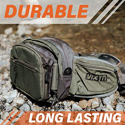 VIXYN Fly Fishing Chest Pack, Fly Fishing Waist Pack - Lightweight Fishing Fanny Pack and Tackle Storage Hip Bag - Fly Fishing Bag for Waist or Chest