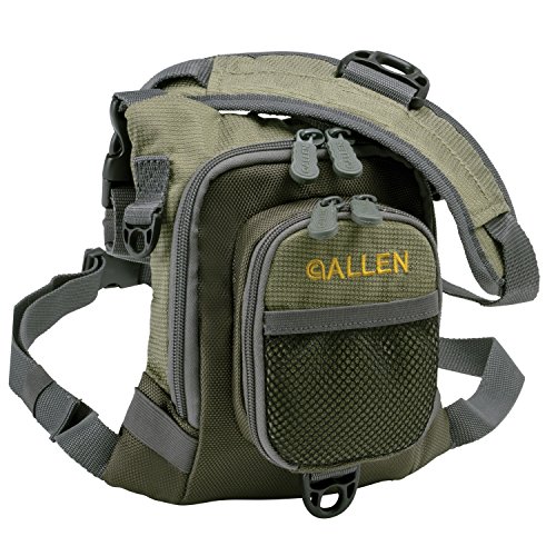 Allen Company Fall River Fly Fishing Chest Pack - Fits up to 4 Tackle/Fly Boxes and Other Accessories - Olive