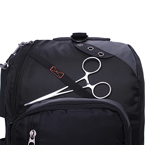 Kylebooker Fly Fishing Sling Pack Fishing Tackle Storage Shoulder Bag (Black)