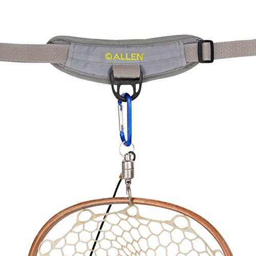 Allen Company Fall River Fishing Chest Pack, Fits up to 2 Tackle/Fly Boxes, 152 CU in / 2.5 L, Gray/Lime,63446372