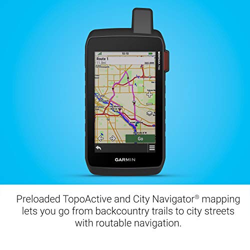 Garmin Montana 750i, Rugged GPS Handheld with Built-in inReach Satellite Technology and 8-megapixel Camera,Glove-Friendly 5"" Color Touchsreen" (010-02347-00)