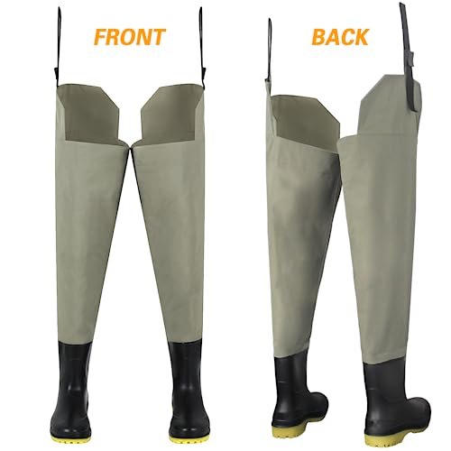 DEILAI Lightweight Waterproof Hip Waders for Men and Women