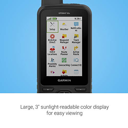 Garmin GPSMAP 66s, Rugged Multisatellite Handheld with Sensors, 3" Color Display