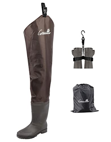Unisex Waterproof Bootfoot Hip Waders for Fishing & Hunting