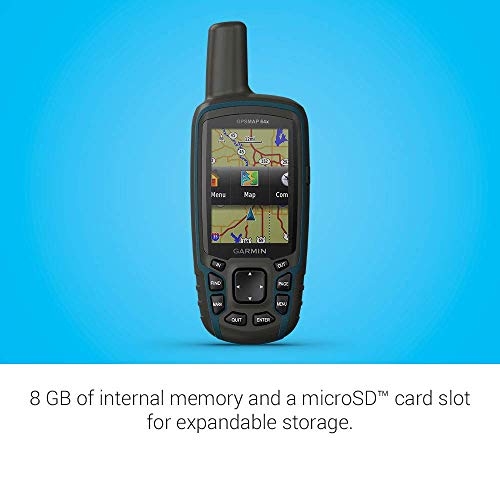 Garmin GPSMAP 64x, Handheld GPS, Preloaded with TopoActive Maps (Renewed)