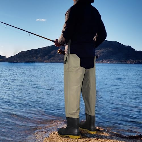 DEILAI Lightweight Waterproof Hip Waders for Men and Women