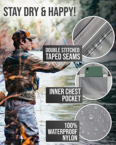 Foxelli Waterproof Chest Waders for Men & Women