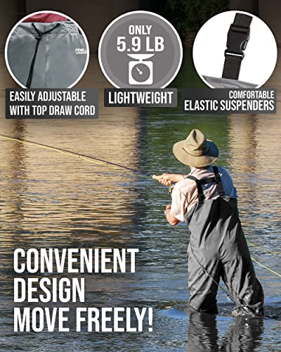 Foxelli Waterproof Chest Waders for Men & Women