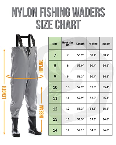 Foxelli Waterproof Chest Waders for Men & Women