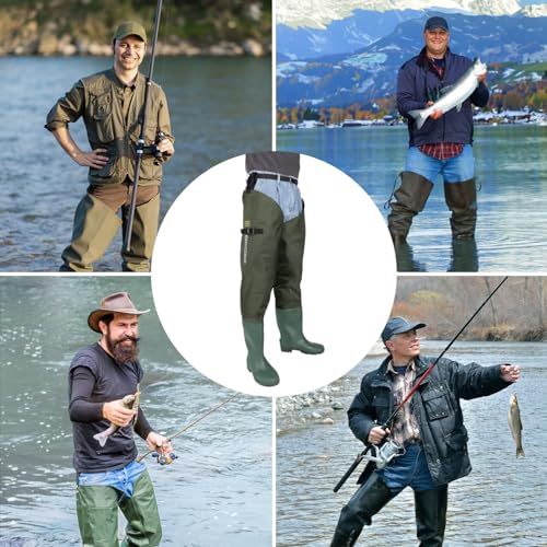 Unisex Waterproof Hip Waders for Fishing & Hunting