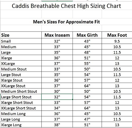 Caddis Men's Breathable Stockingfoot Waders - Large Tan