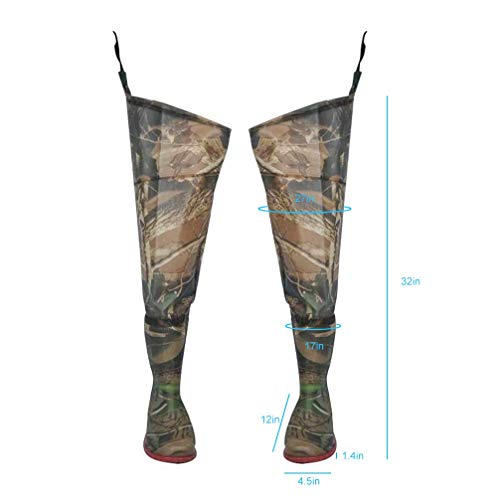 Luwint Waterproof Hip Wader Boots for Hunting and Fishing