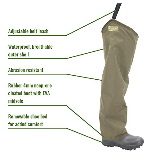 FROGG TOGGS Men's Heavy-Duty Bootfoot Hip Wader