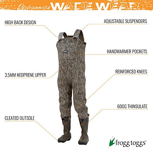 Frogg Toggs Camo Neoprene Chest Wader, Size 10