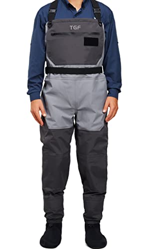 Men's Breathable Chest Fishing Waders with Stockingfoot