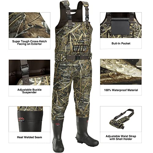 Men's Tidewe Chest Waders with 600G Insulation & Boot Hanger