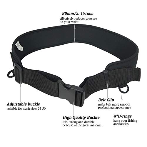 Adjustable Riverruns Fishing Wading Belt for Men Fishing