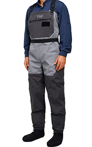 Men's Breathable Chest Fishing Waders with Stockingfoot