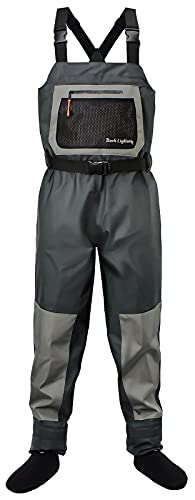 Dark Lightning Insulated Breathable Chest Waders for All Seasons