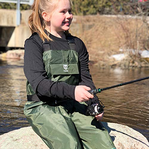 Youth Waterproof Chest Waders with Boot Hanger