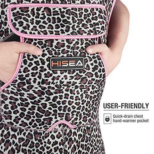 Women's Leopard Print Neoprene Chest Waders with Boots