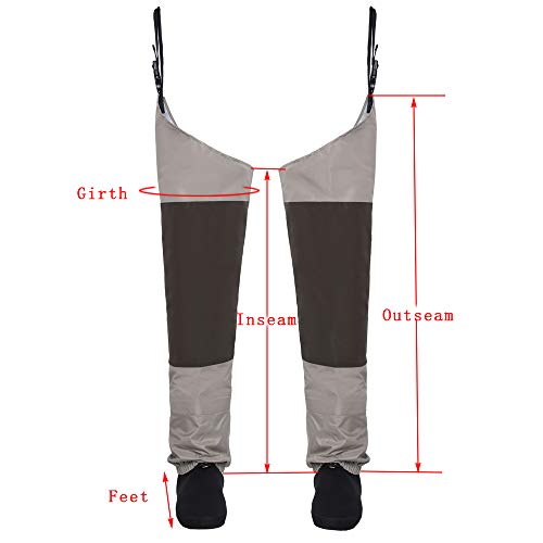 Kylebooker All-Season Stockingfoot Hip Waders (Size L)