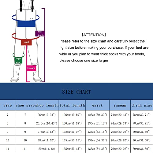 Aikelai Insulated Chest Waders for Men - 3-Ply