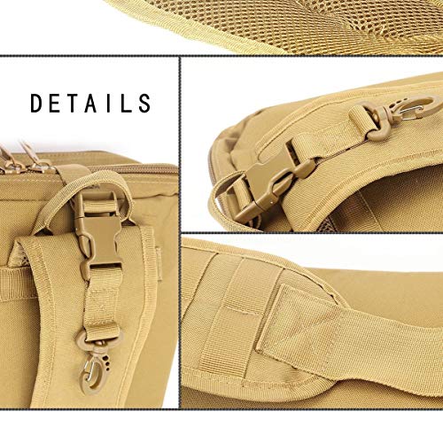 Tactical Rifle Gun Case, 24" Carry Bag - Tan