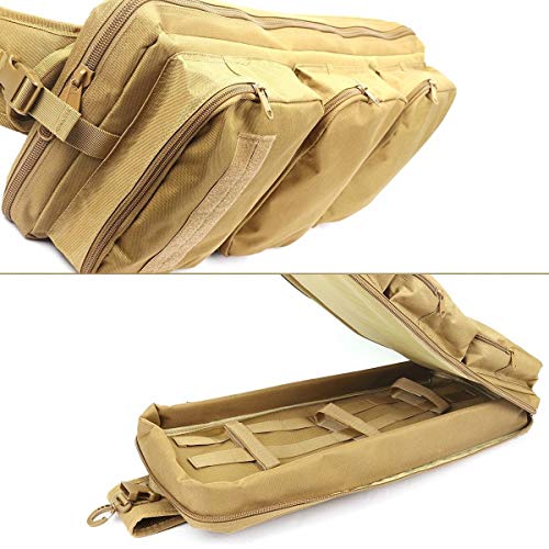 Tactical Rifle Gun Case, 24" Carry Bag - Tan