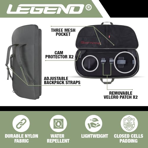 Army Green Compound Bow Backpack with Cam Protectors