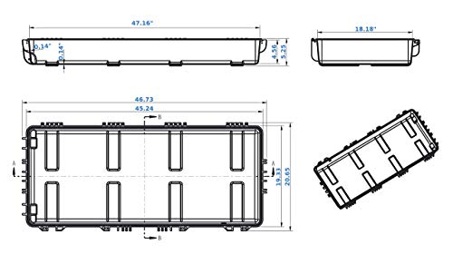 Heavy Duty Triple Rifle/Compound Bow Waterproof Hard Shell
