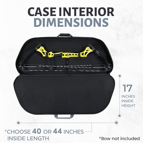 Legend Apollo Travel Compound Bow Case - Lightweight, Spacious, Shock-Absorbing, Arrow Tube Holder