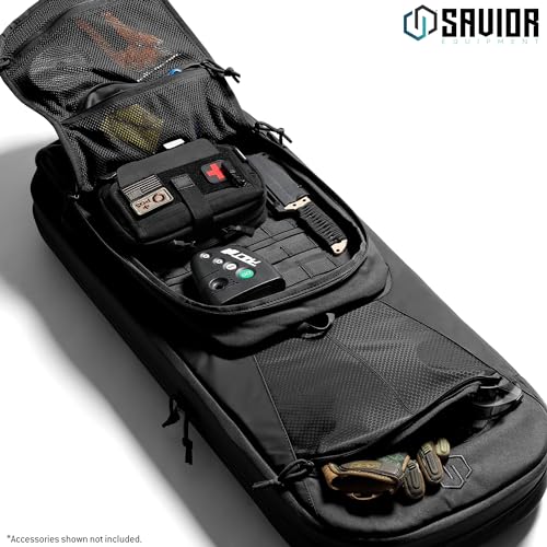 Savior Equipment Covert Tactical Gun Bag Backpack - Obsidian Black