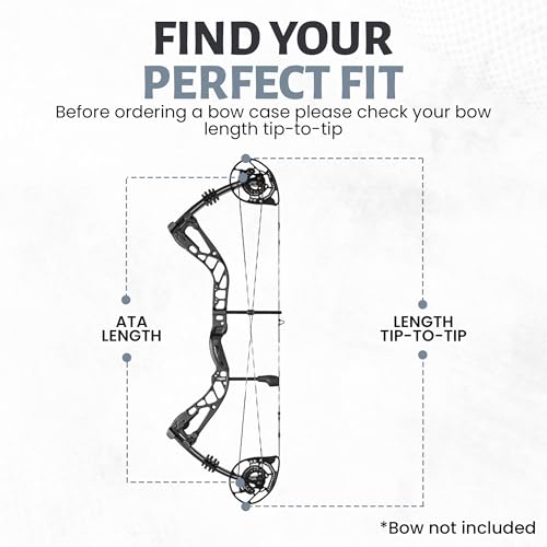 Legend Apollo Travel Compound Bow Case - Lightweight, Spacious, Shock-Absorbing, Arrow Tube Holder
