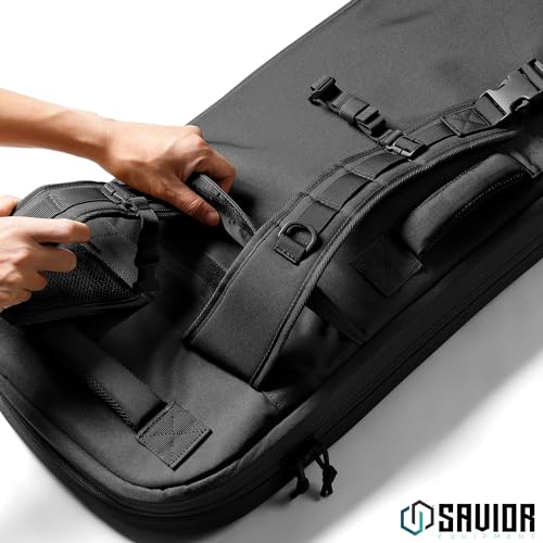 Savior Equipment Covert Tactical Gun Bag Backpack - Obsidian Black