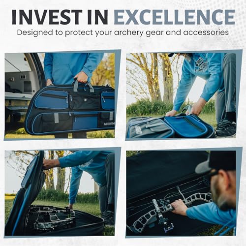 Legend Apollo Travel Compound Bow Case - Lightweight, Spacious, Shock-Absorbing, Arrow Tube Holder