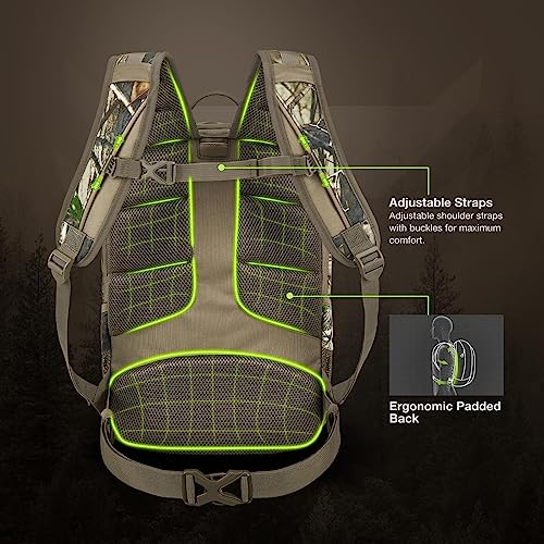 Tidewe 25L Hunting Backpack with Waterproof Rain Cover