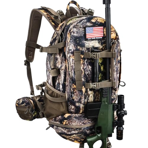 YVLEEN Camo Hunting Backpack for Men, Large Capacity
