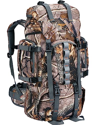 Waterproof Camo Hunting Backpack for Men, 60/80L