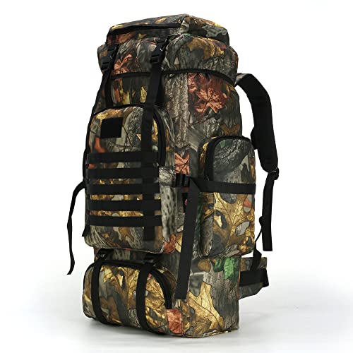 WintMing 70L CamoTabby Backpack for Hunting and Fishing