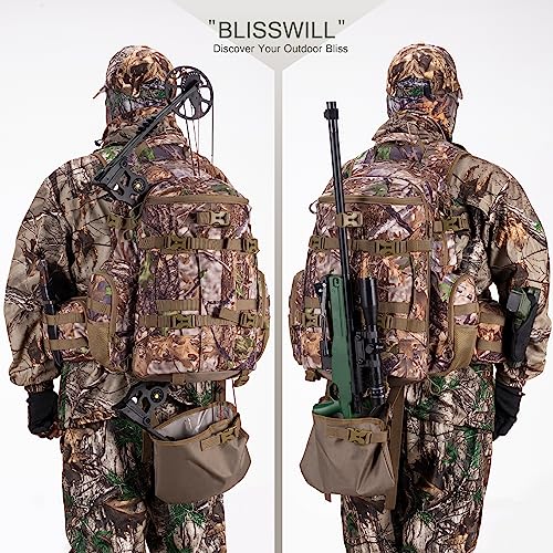 BLISSWILL Large Hunting Backpack with Weapon Compartment